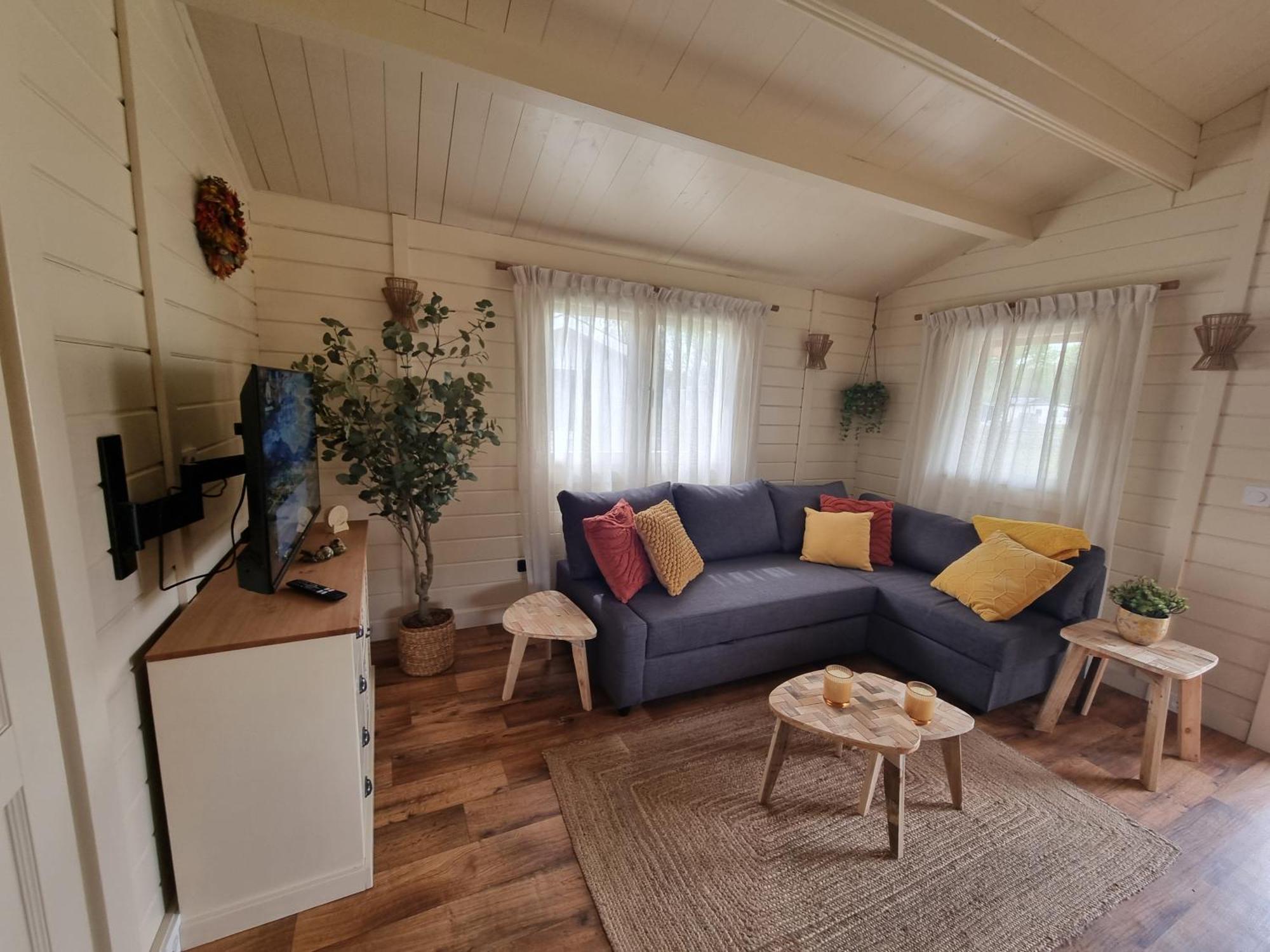 Nieuw - Luxe Blokhut Chalet In Bosrijke Omgeving Anloo Εξωτερικό φωτογραφία