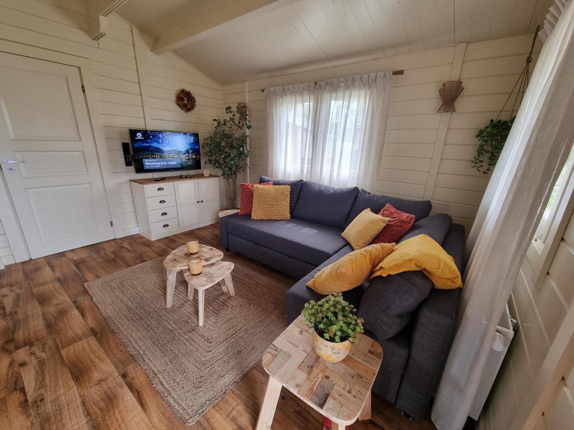 Nieuw - Luxe Blokhut Chalet In Bosrijke Omgeving Anloo Εξωτερικό φωτογραφία