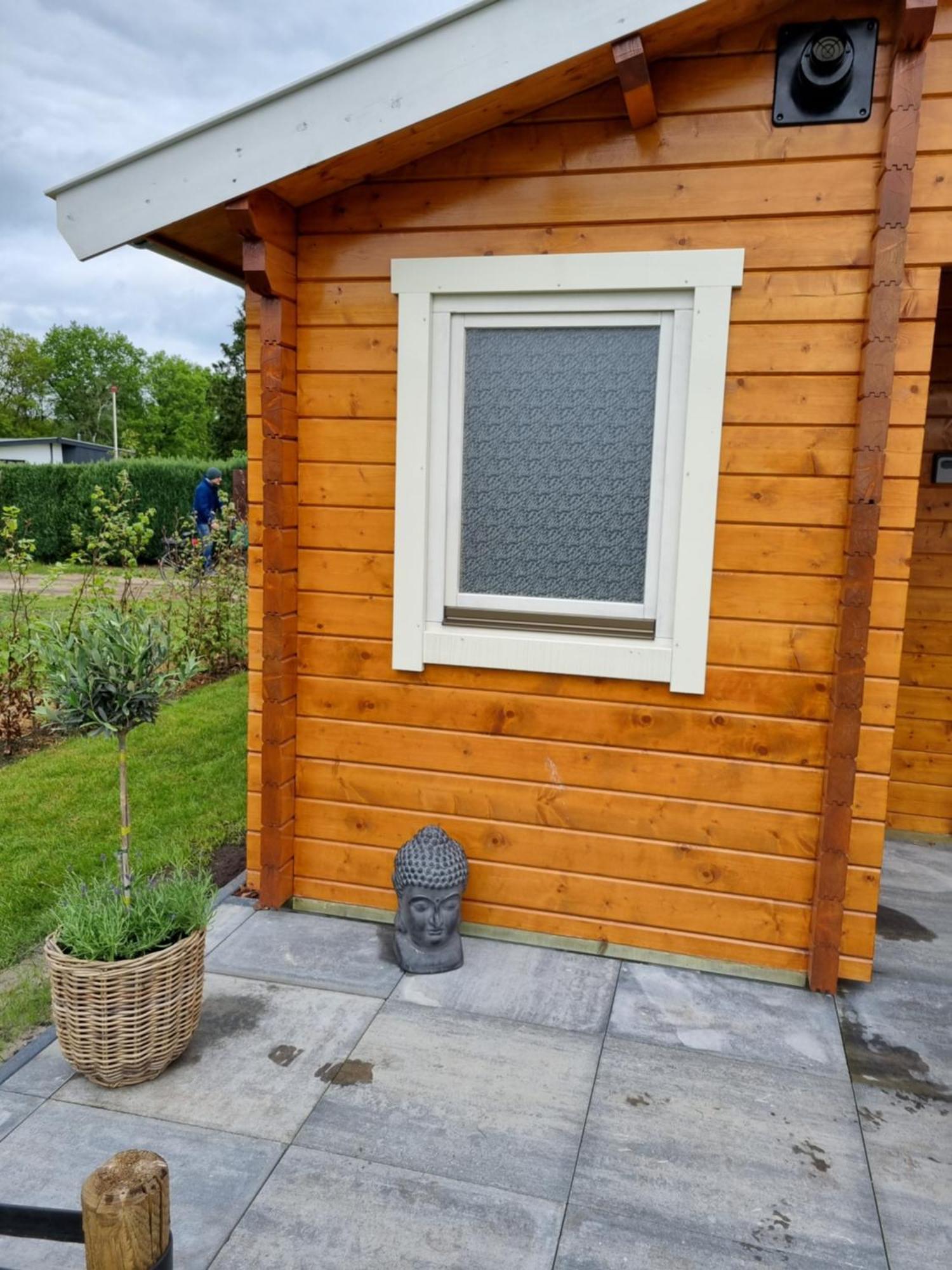 Nieuw - Luxe Blokhut Chalet In Bosrijke Omgeving Anloo Εξωτερικό φωτογραφία